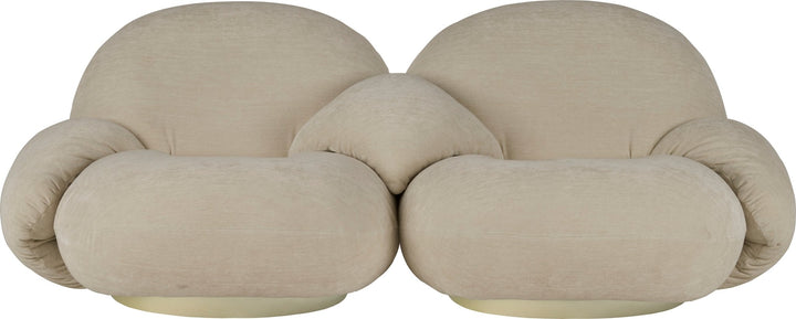 Pacha 2 - Seater Sofa w/ Side & Middle Armrests - Gubi - Sofas - Black Matte - Gabriel Tempt - 60152 - HORNE