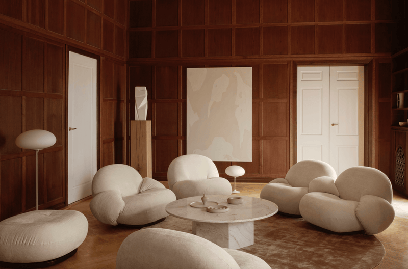 Pacha 2 - Seater Sofa w/ Side & Middle Armrests - Gubi - Sofas - Black Matte - Gabriel Tempt - 60152 - HORNE