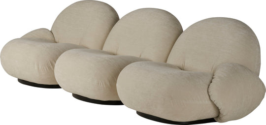 Pacha 3 - Seater Sofa w/ Armrests - Gubi - Sofas - Black Matte - Gabriel Tempt - 60152 - HORNE