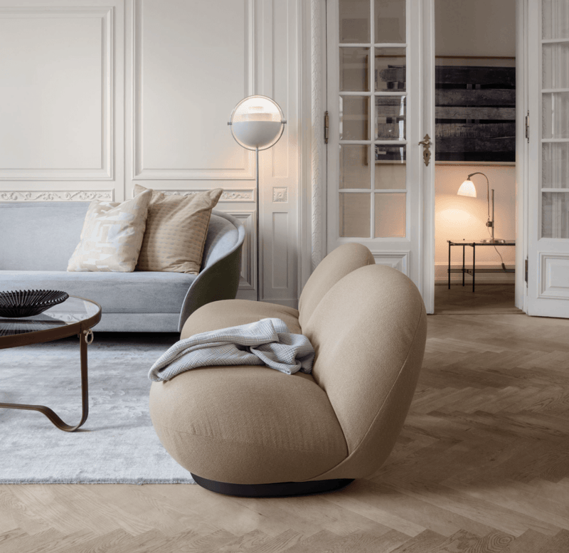 Pacha Lounge Chair - Gubi - Chairs - Gabriel Tempt - 60152 - Matte Black - Return Swivel - HORNE