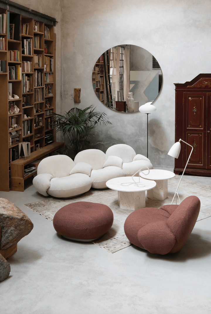 Pacha Ottoman - Gubi - Stools + Benches + Ottomans - Black Matte - Add Swivel! - Gabriel Tempt - 60152 - HORNE