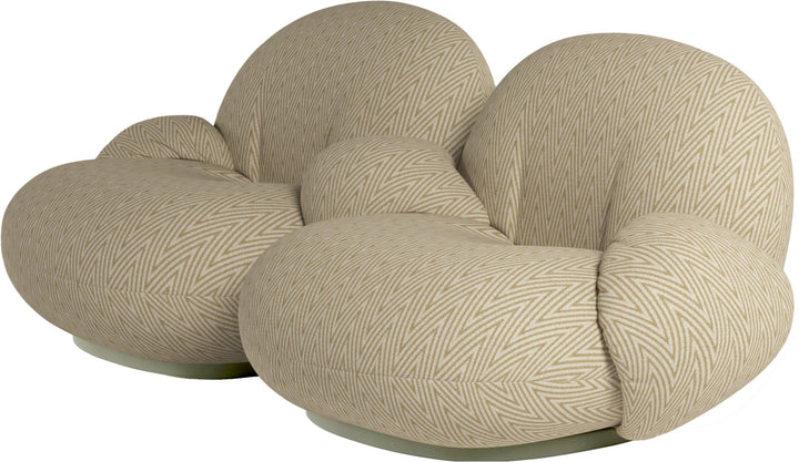 Pacha Outdoor 2 - Seater Sofa with Armrest - Gubi - Outdoor Furniture - Chevron FR 034 - HORNE
