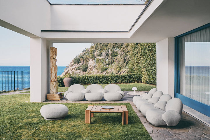 Pacha Outdoor 2 - Seater Sofa with Armrest - Gubi - Outdoor Furniture - Chevron FR 034 - HORNE