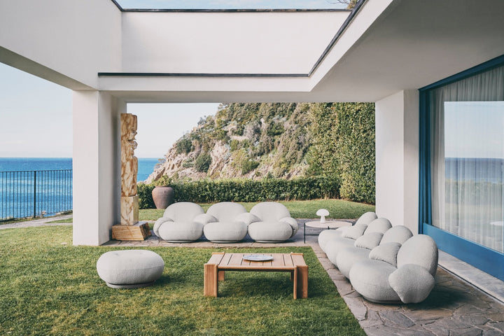 Pacha Outdoor 3 - Seater Sofa with Armrest - Gubi - Outdoor Furniture - Chevron FR 022 - HORNE