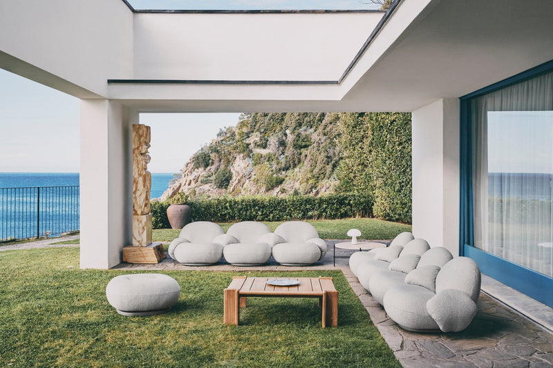 Pacha Outdoor 3 - Seater Sofa with Armrest - Gubi - Outdoor Furniture - Chevron FR 022 - HORNE