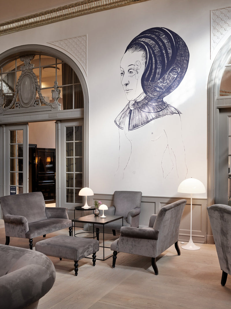 Panthella 320 Table Lamp - Louis Poulsen - Table + Task - White Opal Acrylic - HORNE