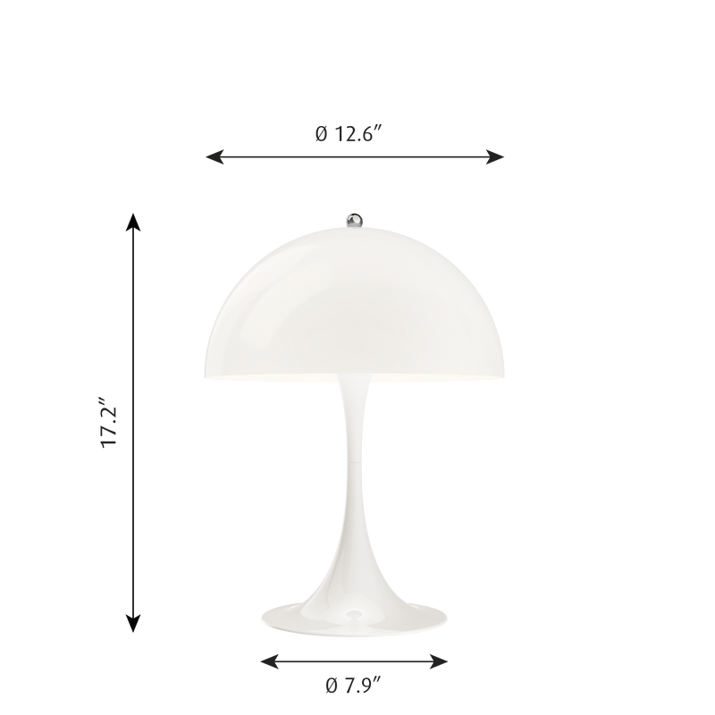 Panthella 320 Table Lamp - Louis Poulsen - Table + Task - White Opal Acrylic - HORNE