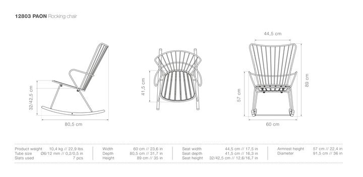 PAON Outdoor Rocking Chair - HOUE - Outdoor Furniture - Paprika - HORNE