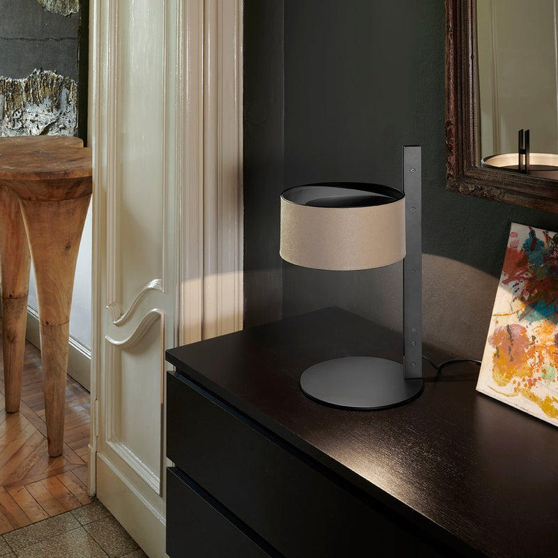 Parallel Table Lamp - Oluce - Table + Task - Brown - HORNE