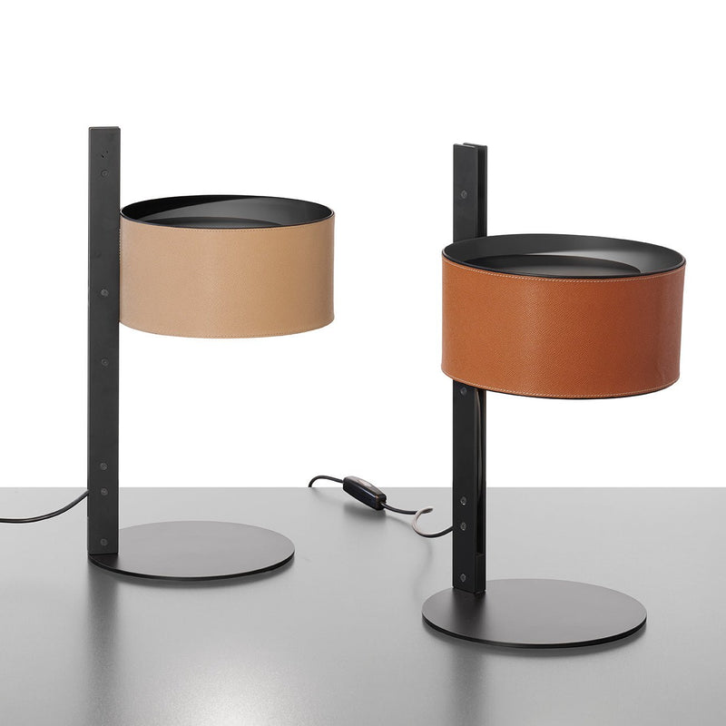 Parallel Table Lamp - Oluce - Table + Task - Brown - HORNE