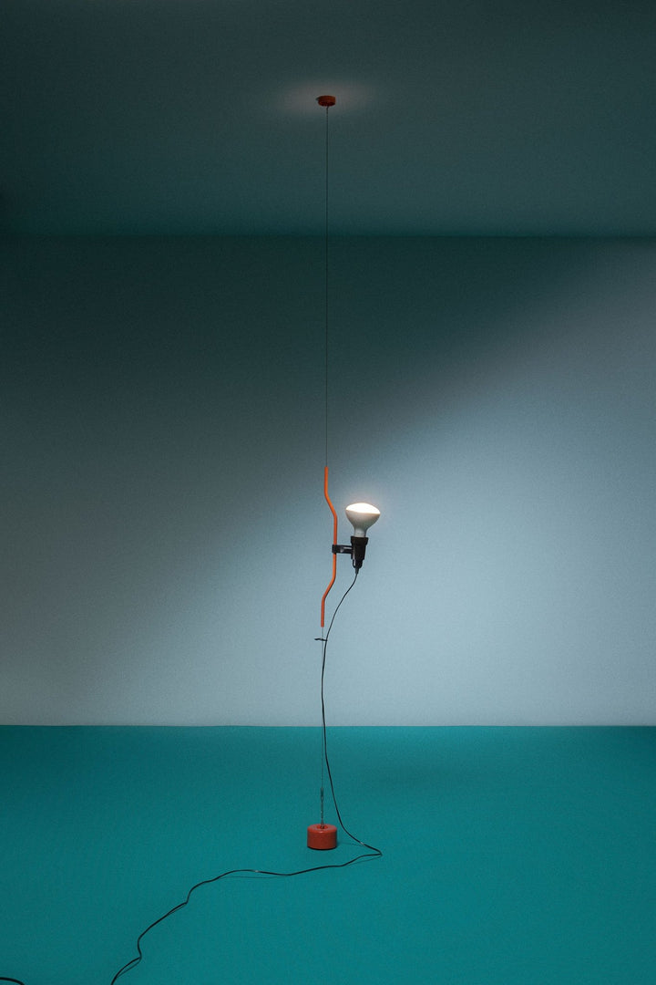 Parentesi Ceiling to Floor Light - Flos - Pendants - Turquoise - HORNE