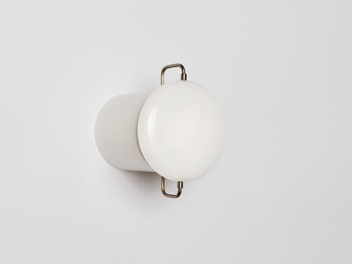 Park I Wall Light - Workstead - Wall Sconces - White Enamel - Brushed Nickel - HORNE