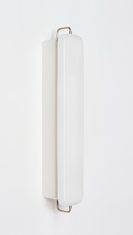 Park III Wall Light - Workstead - Wall Sconces - White Enamel - Brushed Nickel - HORNE