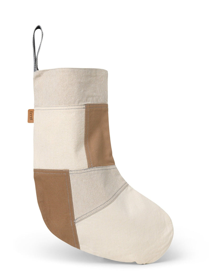 Patchwork Christmas Stocking - Ferm Living - Art + Objects - Multi - HORNE