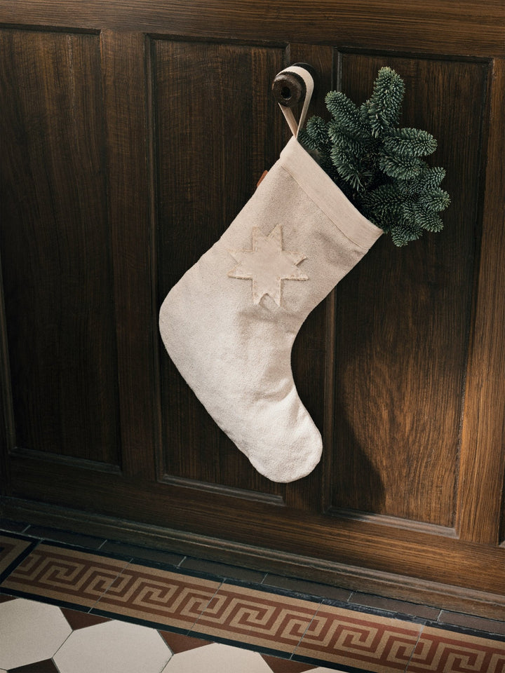 Patchwork Christmas Stocking - Ferm Living - Art + Objects - Multi - HORNE