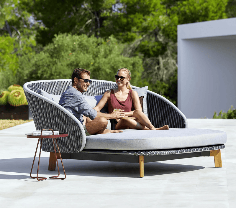 Peacock Daybed - Cane Line - Outdoor Furniture - No Parasol - HORNE