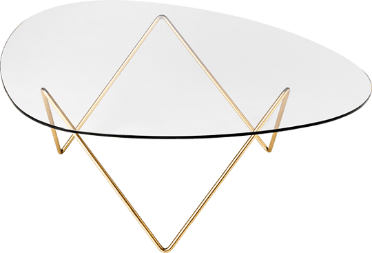 Pedrera Round Glass Top Coffee Table