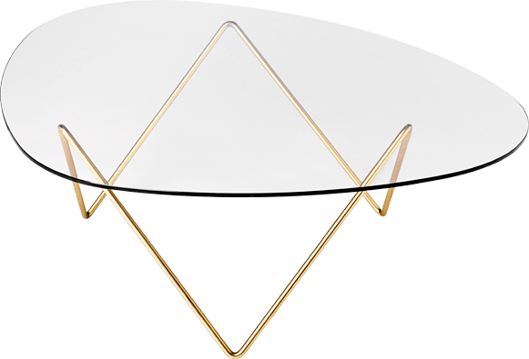 Pedrera Round Glass Top Coffee Table