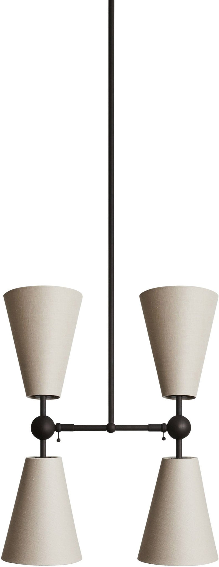 Pendolo Pendant IV - Workstead - Pendants - Small - Natural Linen - Hewn Brass - HORNE