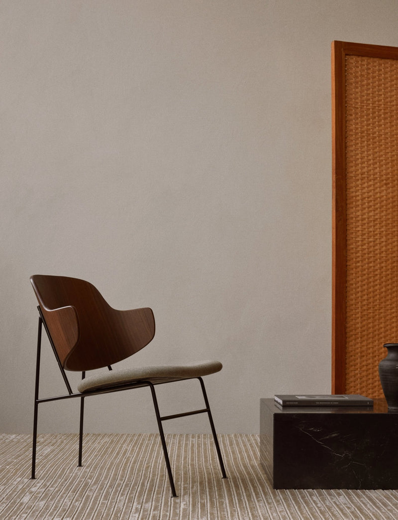 Penguin Lounge Chair - Audo Copenhagen - Chairs - Walnut - Dakar 0250 - HORNE