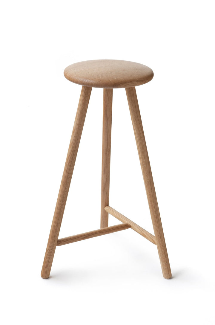 Perch Bar Stool - Nikari - Stools + Benches + Ottomans - Natural Oiled Oak - HORNE
