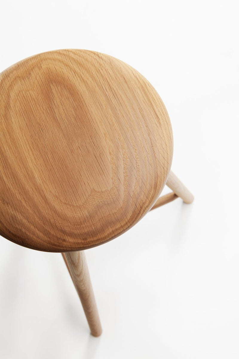 Perch Bar Stool - Nikari - Stools + Benches + Ottomans - Natural Oiled Oak - HORNE