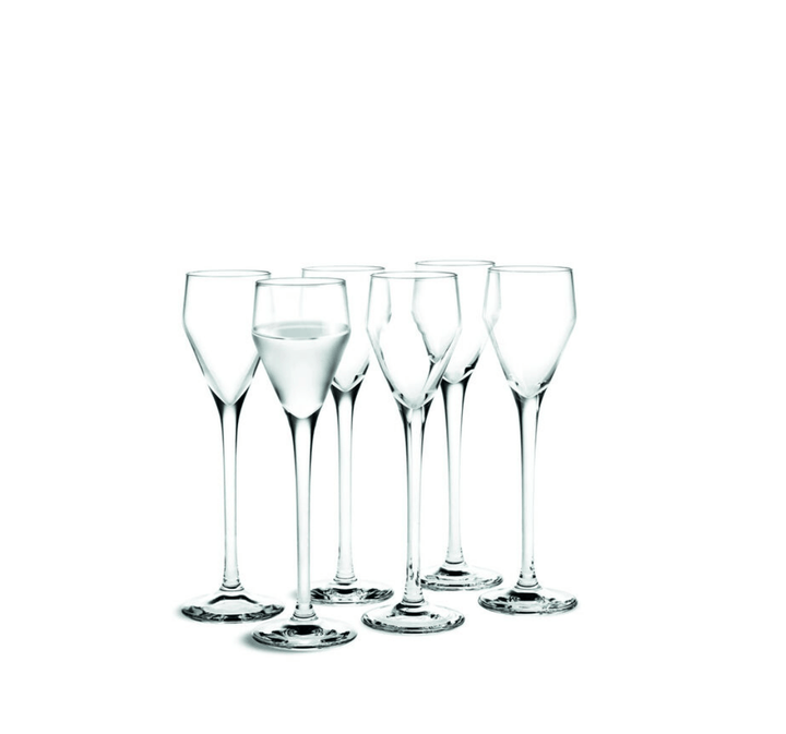 Perfection Shot Glass - Set of 6 - Holmegaard - Beer + Cocktail Glasses - HORNE