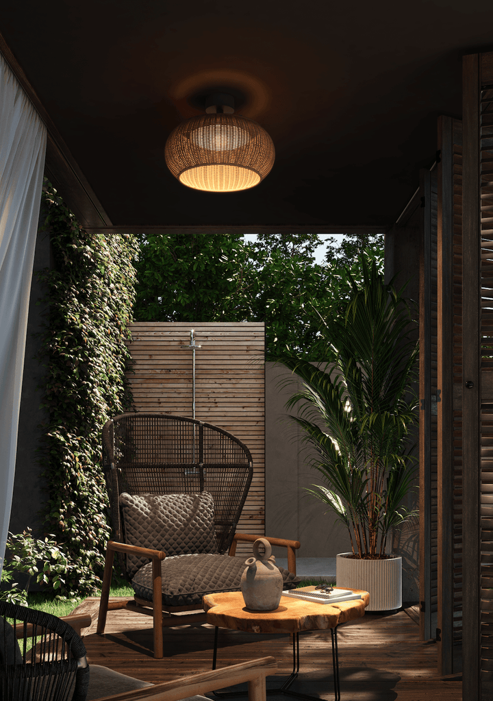 Perris PF/47 LED Dimmable Ceiling Lamp - Bover - Outdoor Lights - Brown - HORNE