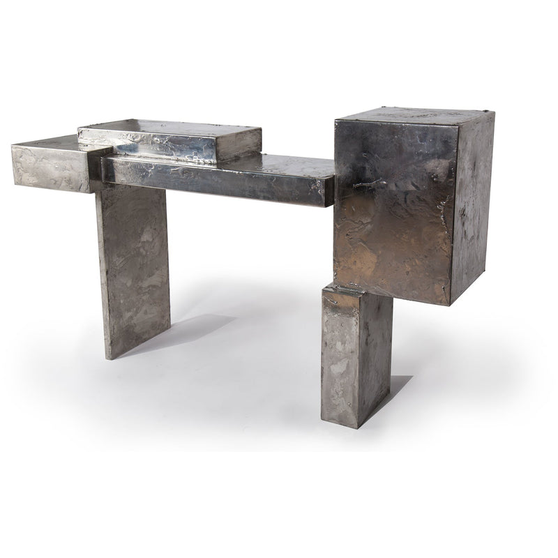 Pewter Console Table