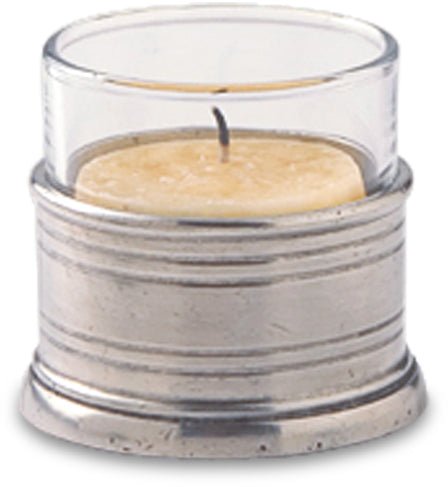 Pewter Teal Light Candle Holder