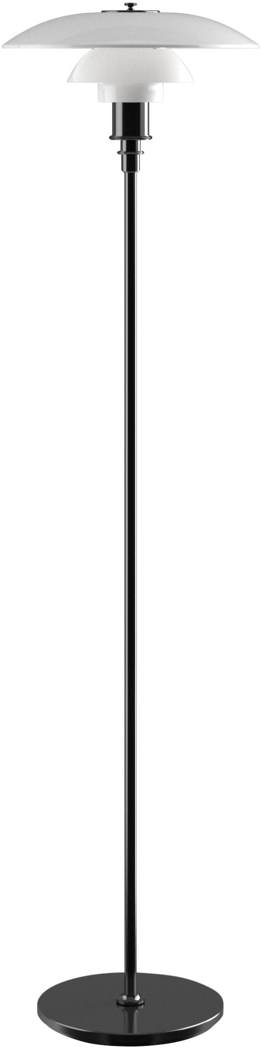 PH 3.5-2.5 Floor Light - Blak Metalized