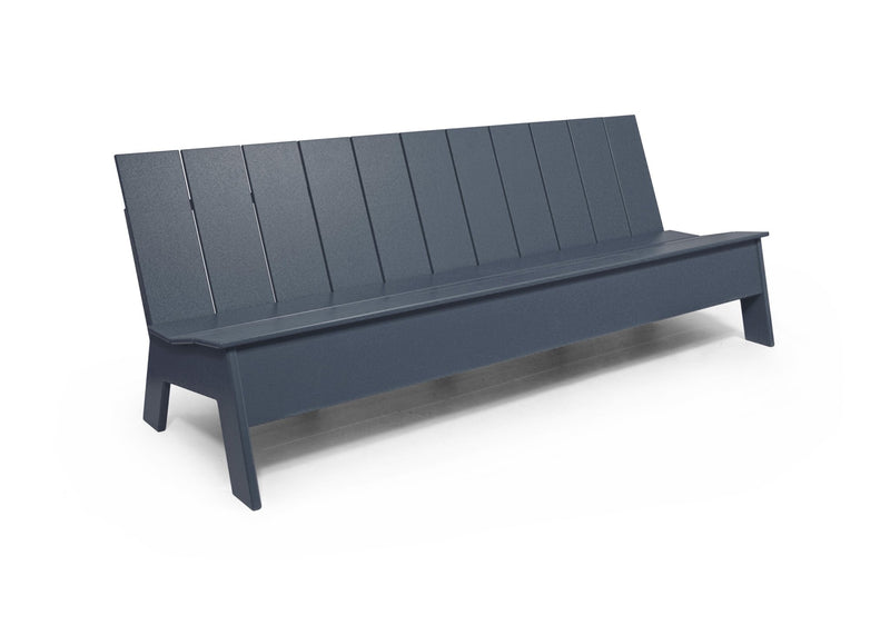 Picket 7' Bench - Low Back - Loll Designs - Outdoor Furniture - Black - HORNE