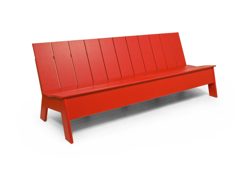 Picket 7' Bench - Low Back - Loll Designs - Outdoor Furniture - Black - HORNE