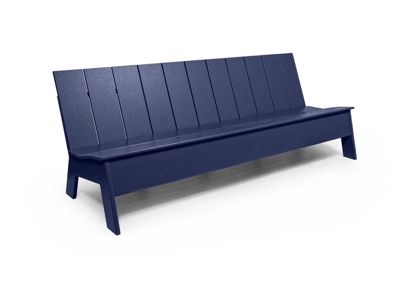 Picket 7' Bench - Low Back - Loll Designs - Outdoor Furniture - Black - HORNE