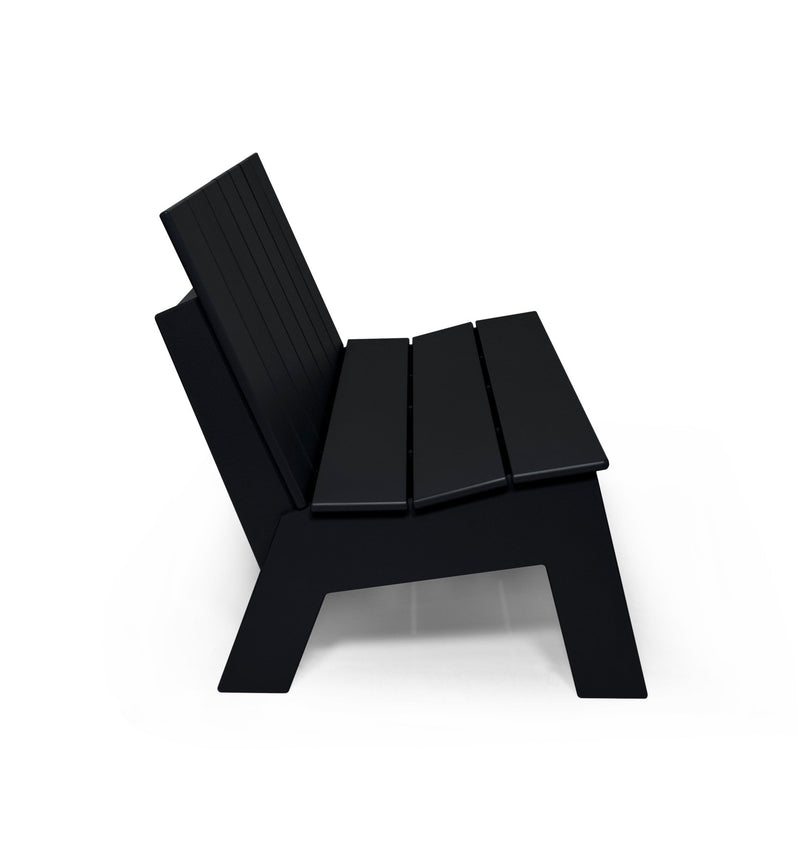Picket Bench - Low Back - Loll Designs - Outdoor Furniture - Black - HORNE