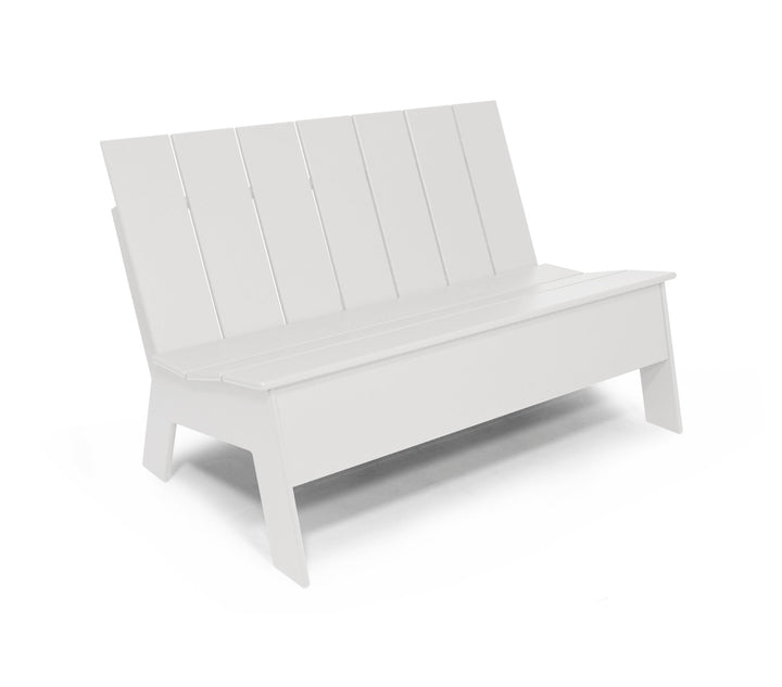 Picket Bench - Low Back - Loll Designs - Outdoor Furniture - Cloud White - HORNE