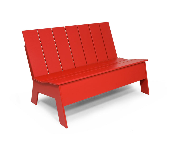 Picket Bench - Low Back - Loll Designs - Outdoor Furniture - Apple Red - HORNE