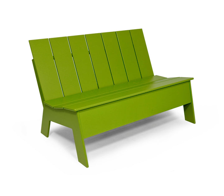 Picket Bench - Low Back - Loll Designs - Outdoor Furniture - Leaf Green - HORNE