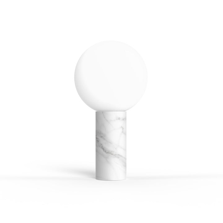 Pilar Table Lamp - Pablo Designs - Table + Task - Carrara White - HORNE