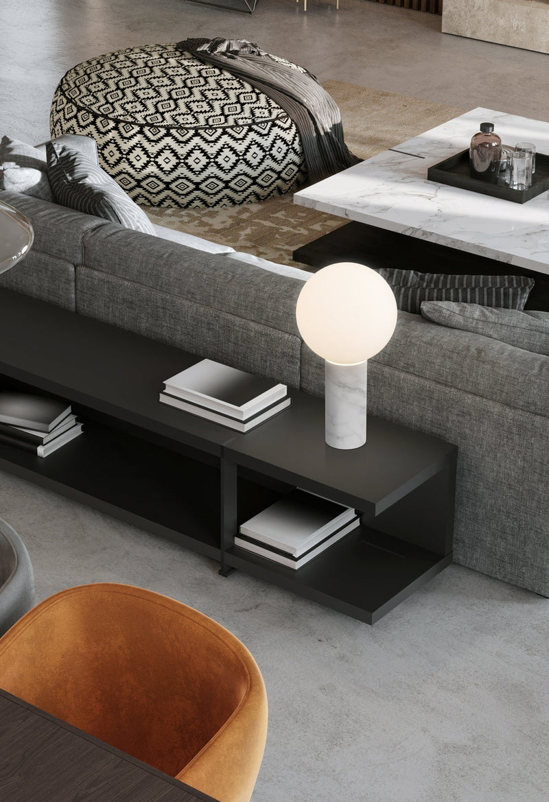 Pilar Table Lamp - Pablo Designs - Table + Task - Marquina Black - HORNE