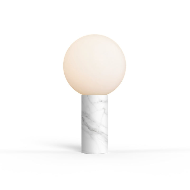 Pilar Table Lamp - Pablo Designs - Table + Task - Carrara White - HORNE