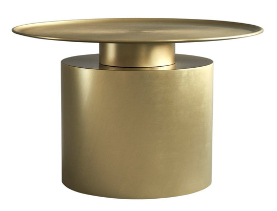Pillar Coffee Table - 101Copenhagen - Tables - Low Table - Brass - HORNE