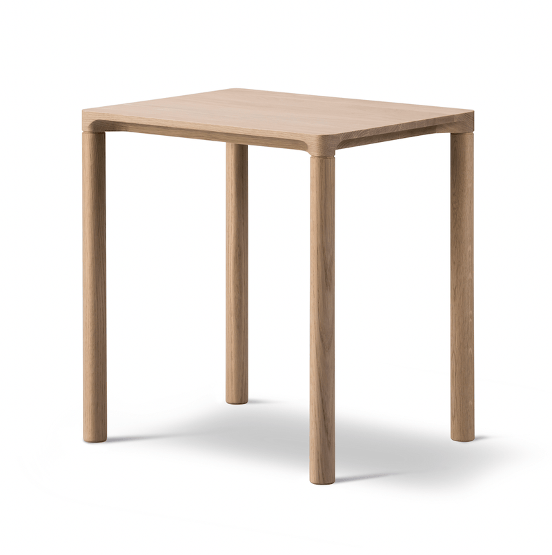 Piloti Side Table - Model 6700 - Fredericia - Tables - Short - Soaped Oak - HORNE