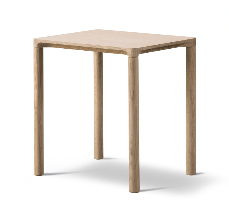Piloti Side Table - Model 6700 - Fredericia - Tables - Short - Soaped Oak - HORNE