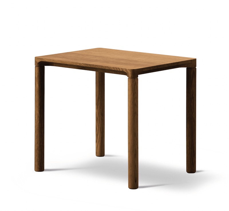 Piloti Side Table - Model 6700 - Fredericia - Tables - Short - Soaped Oak - HORNE
