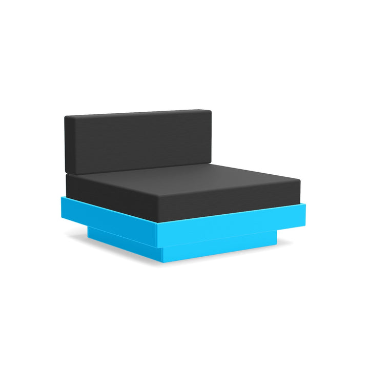 Platform One Lounge - Loll Designs - Outdoor Furniture - Sky Blue - Charcoal - HORNE