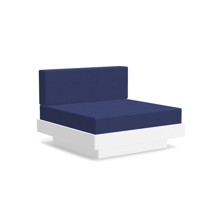 Platform One Lounge - Loll Designs - Outdoor Furniture - Cloud White - Navy - HORNE