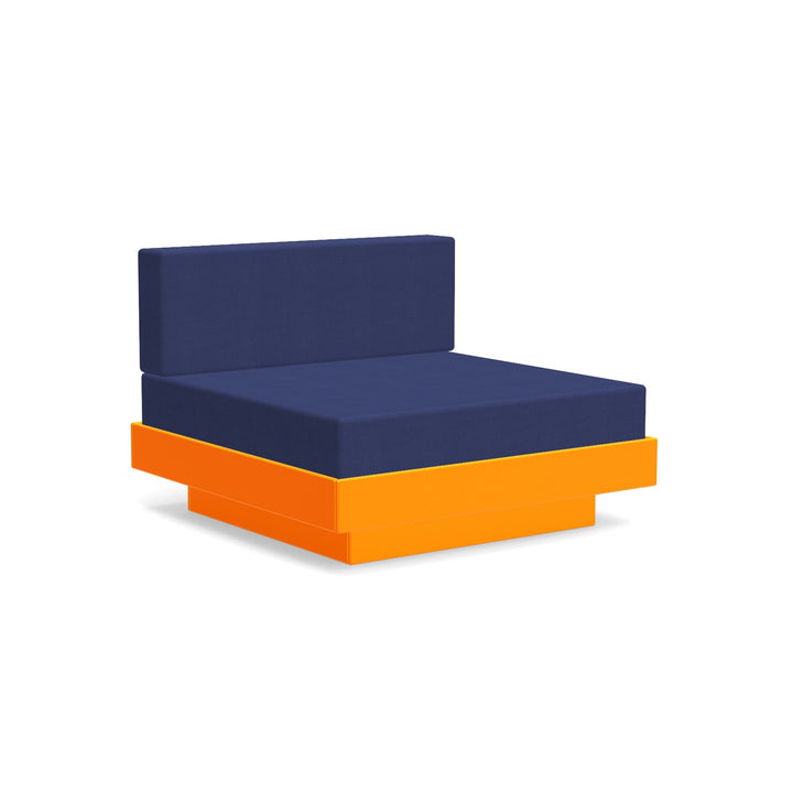Platform One Lounge - Loll Designs - Outdoor Furniture - Sunset Orange - Navy - HORNE
