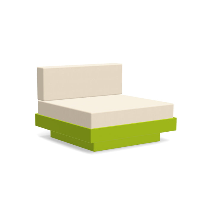 Platform One Lounge - Loll Designs - Outdoor Furniture - Leaf Green - Flax - HORNE