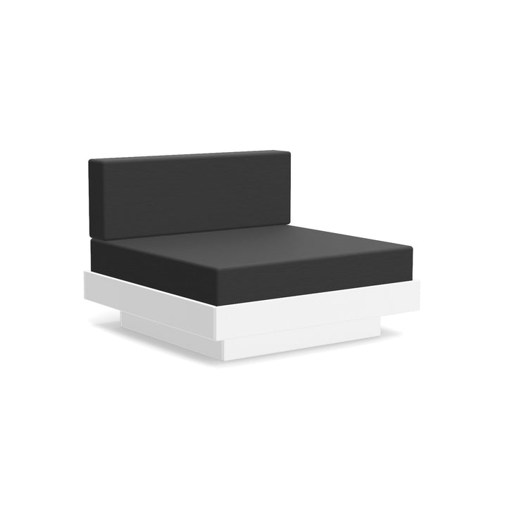 Platform One Lounge - Loll Designs - Outdoor Furniture - Cloud White - Charcoal - HORNE